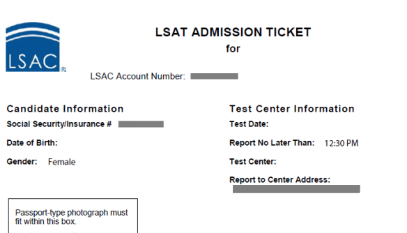 The LSAT ticket