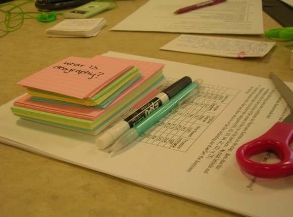 flashcards are highly recommended for preparing an exam